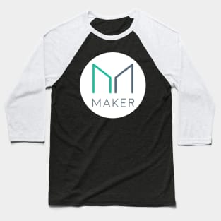 Maker Coin Cryptocurrency MKR crypto Baseball T-Shirt